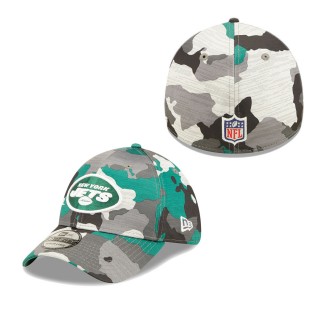 Men's New York Jets Camo 2022 NFL Training Camp Official 39THIRTY Flex Hat