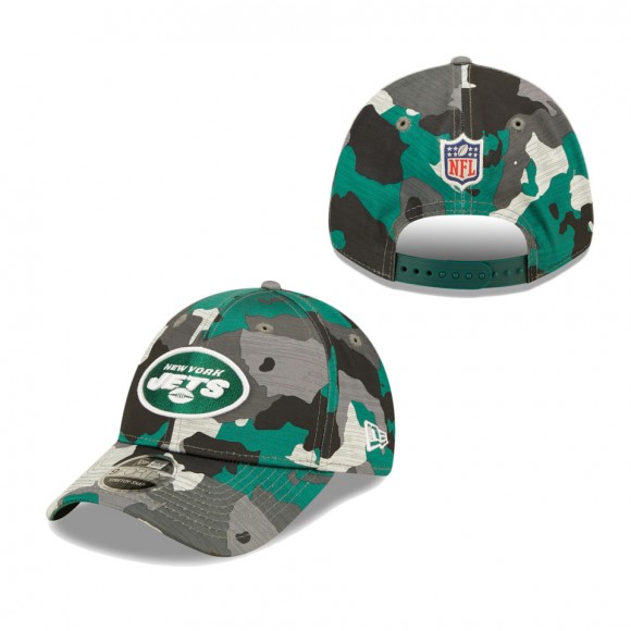 Men's New York Jets Camo 2022 NFL Training Camp Official 9FORTY Adjustable Hat