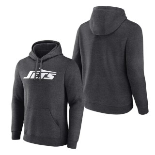 New York Jets Charcoal Primary Logo Pullover Hoodie