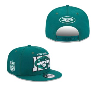 Men's New York Jets Gotham Green 2023 NFL Draft 9FIFTY Snapback Adjustable Hat