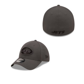 Men's New York Jets Graphite Classic 39THIRTY Flex Hat