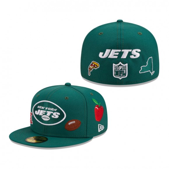 Men's New York Jets New Era Green Team Local 59FIFTY Fitted Hat