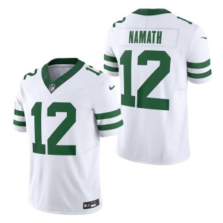 New York Jets Joe Namath Legacy White Vapor F.U.S.E. Limited Jersey