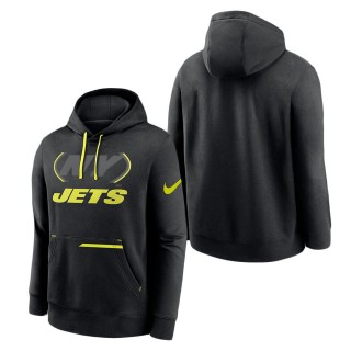 New York Jets Nike Black Volt Pullover Hoodie