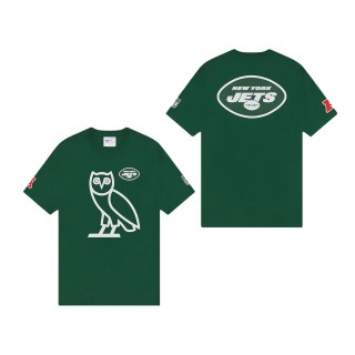 New York Jets OVO x NFL Green OG Owl T-Shirt