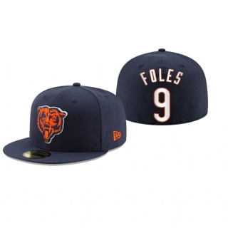 Chicago Bears Nick Foles Navy Omaha 59FIFTY Fitted Hat
