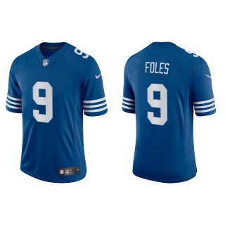 Men's Indianapolis Colts Nick Foles Royal Alternate Vapor Limited Jersey