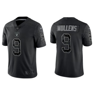 Nick Mullens Las Vegas Raiders Black Reflective Limited Jersey
