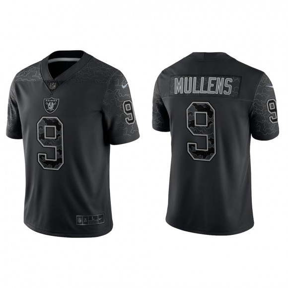 Nick Mullens Las Vegas Raiders Black Reflective Limited Jersey