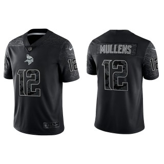 Nick Mullens Minnesota Vikings Black Reflective Limited Jersey