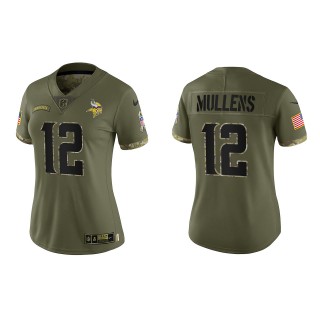 Nick Mullens Women's Minnesota Vikings Olive 2022 Salute To Service Limited Jersey