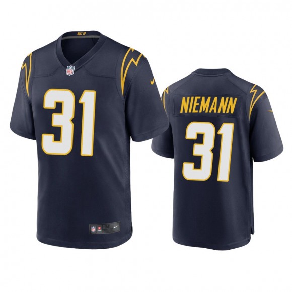 Los Angeles Chargers Nick Niemann Navy Alternate Game Jersey