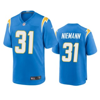 Los Angeles Chargers Nick Niemann Powder Blue Game Jersey