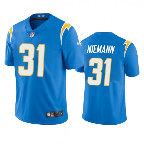 Los Angeles Chargers Nick Niemann Powder Blue Vapor Limited Jersey