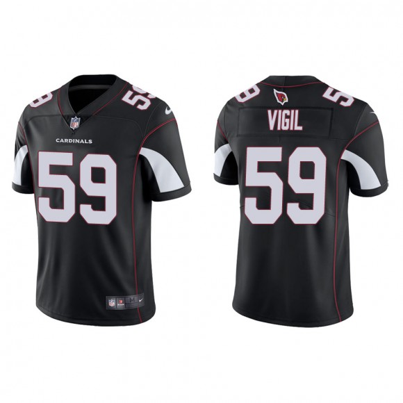 Men's Arizona Cardinals Nick Vigil Black Vapor Limited Jersey