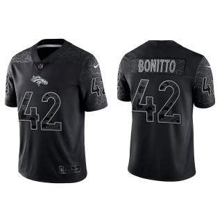 Nik Bonitto Denver Broncos Black Reflective Limited Jersey