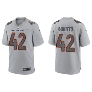 Nik Bonitto Men's Denver Broncos Gray Atmosphere Fashion Game Jersey