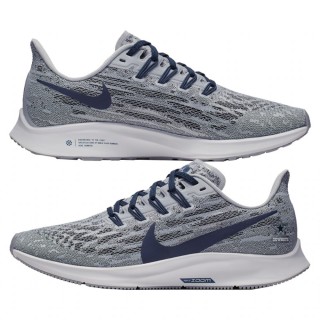 Unisex Nike Air Zoom Pegasus 36 Dallas Cowboys Gray Navy Running Shoes