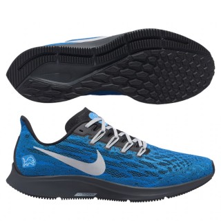 Unisex Nike Air Zoom Pegasus 36 Detroit Lions Blue Gray Running Shoes