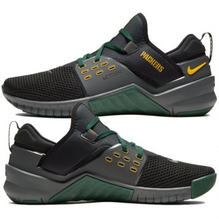 Unisex Nike Free Metcon 2 Green Bay Packers Black Shoes