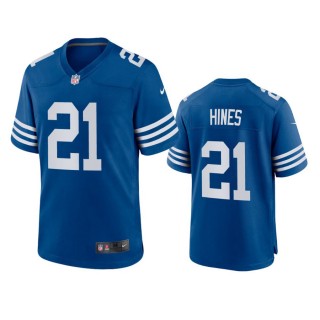 Indianapolis Colts Nyheim Hines Royal Alternate Game Jersey