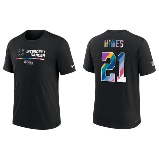 Nyheim Hines Indianapolis Colts Black 2022 NFL Crucial Catch Performance T-Shirt