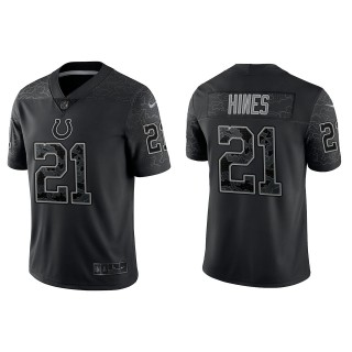 Nyheim Hines Indianapolis Colts Black Reflective Limited Jersey