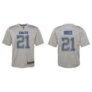 Nyheim Hines Youth Indianapolis Colts Gray Atmosphere Game Jersey
