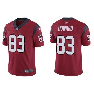 Men's Houston Texans O.J. Howard Red Vapor Limited Jersey