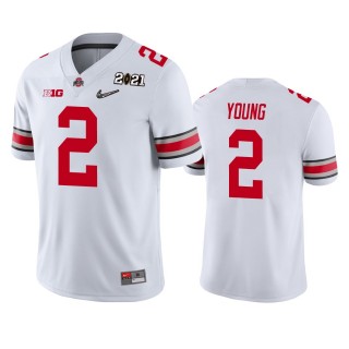 Ohio State Buckeyes Chase Young White 2021 National Championship Jersey