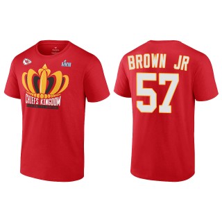 Orlando Brown Jr. Kansas City Chiefs Red Super Bowl LVII Champions Last Standing T-Shirt