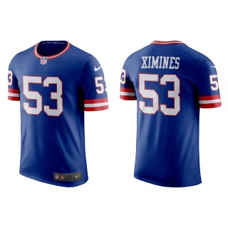 Oshane Ximines New York Giants Royal Classic Game T-Shirt