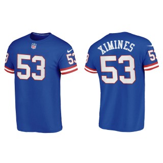Oshane Ximines New York Giants Royal Classic T-Shirt