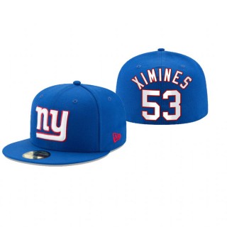 New York Giants Oshane Ximines Royal Omaha 59FIFTY Fitted Hat