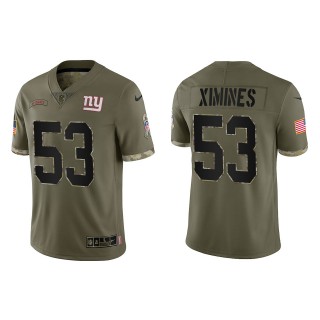 Oshane Ximines New York Giants Olive 2022 Salute To Service Limited Jersey