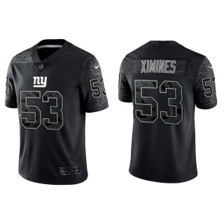 Oshane Ximines New York Giants Black Reflective Limited Jersey
