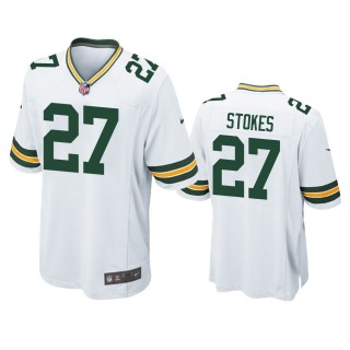 Green Bay Packers Eric Stokes White 2021 NFL Draft Game Jersey