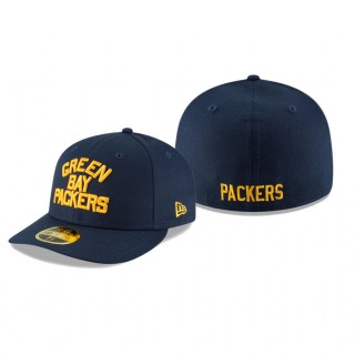 Green Bay Packers Navy Omaha Throwback Low Profile 59FIFTY Hat