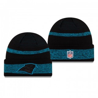 Carolina Panthers Black 2021 NFL Sideline Tech Cuffed Knit Hat