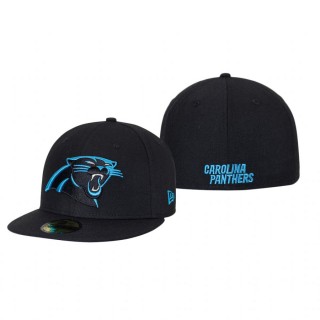 Carolina Panthers Black Omaha 59FIFTY Fitted Hat