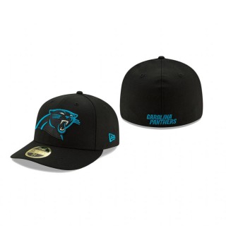 Carolina Panthers Black Omaha Low Profile 59FIFTY Structured Hat