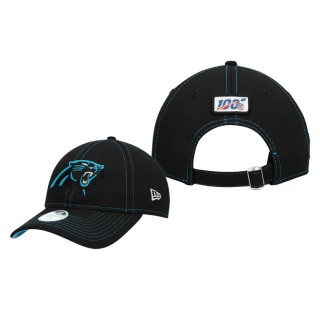 Carolina Panthers Black Sideline Road 9TWENTY Adjustable Hat