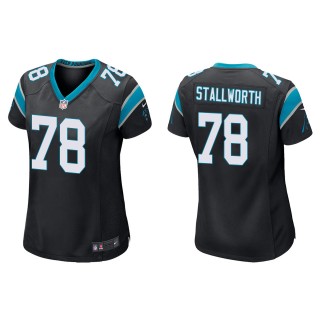 Women Taylor Stallworth Panthers Black Game Jersey