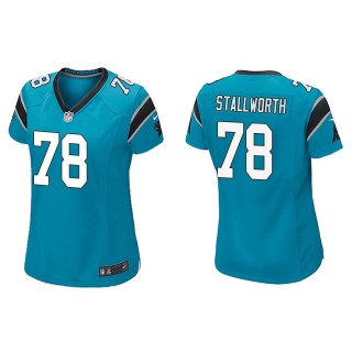 Women Taylor Stallworth Panthers Blue Game Jersey