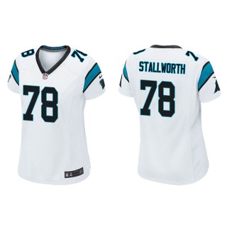 Women Taylor Stallworth Panthers White Game Jersey