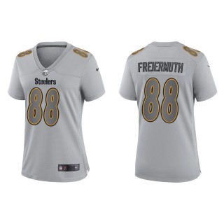 Pat Freiermuth Women's Pittsburgh Steelers Gray Atmosphere Fashion Game Jersey
