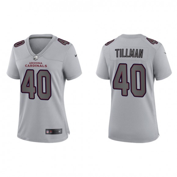Pat Tillman Women's Arizona Cardinals Gray Atmosphere Fashion Game Jersey