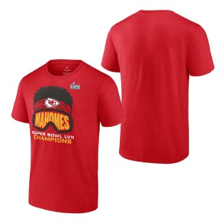 Men's Patrick Mahomes Red Kansas City Chiefs Super Bowl LVII Champions Player Graphic T-Shirt