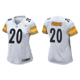 Women's Steelers Patrick Peterson White Game Jersey