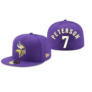 Minnesota Vikings Patrick Peterson Purple Omaha 59FIFTY Fitted Hat